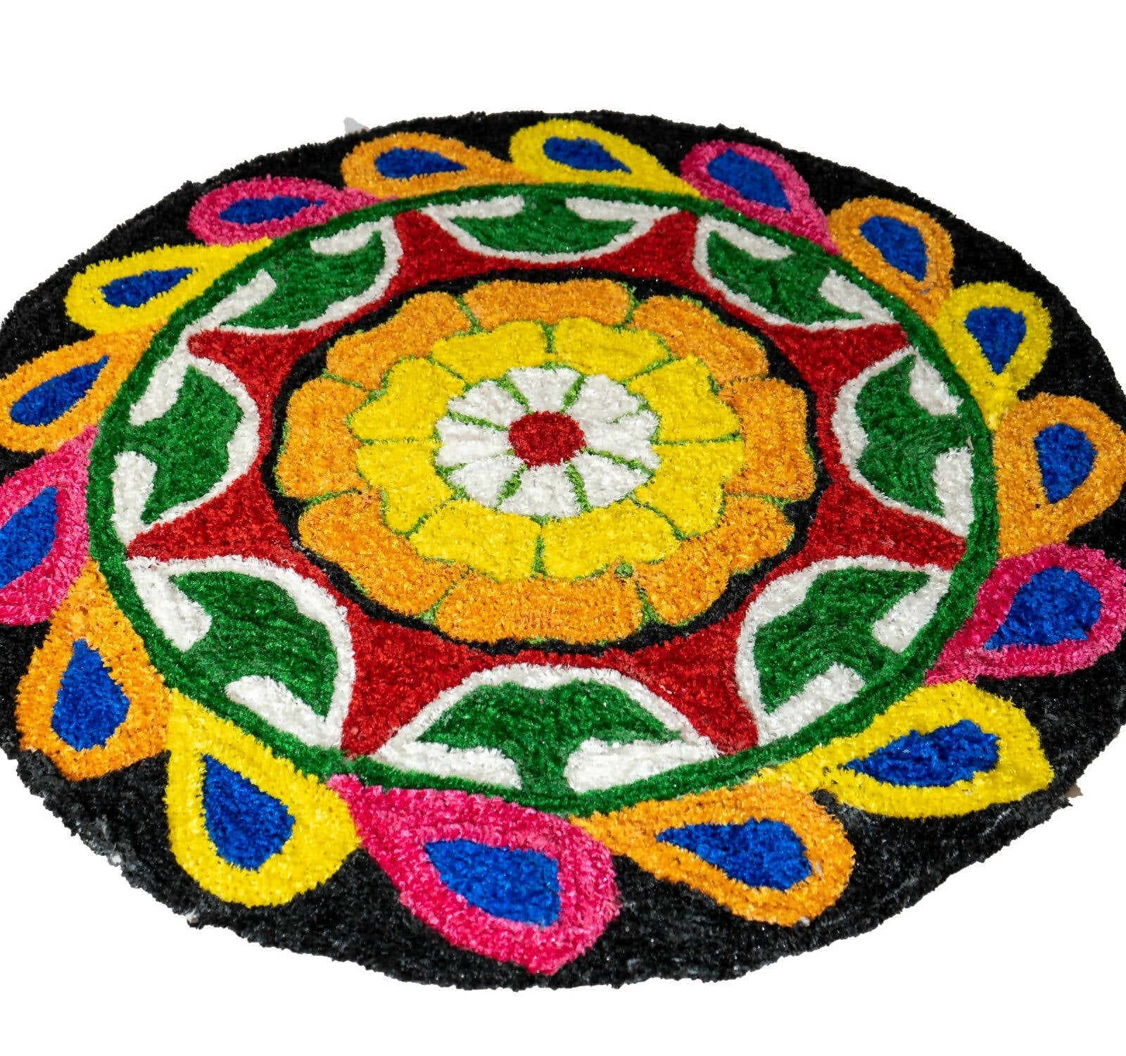 Kundan HandiKrafts Flower Mat Design 1 - Readymade - Swadesiicart