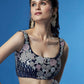 House of Panchhi Navy Blue Color Georgette Multi-Sequins Work Lehenga | Swadesiicart