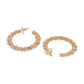 Shoshaa Gold-Toned Contemporary Handcrafted Half Hoop Earrings | Swadesiicart