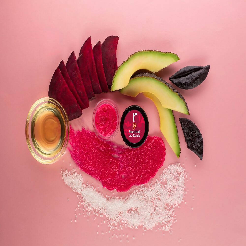 Rivona Naturals Beetroot Lip Scrub - Swadesiicart