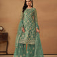 Anaita Green Embroidered Net Salwar Suit