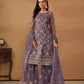 Anaita Purple Embroidered Net Salwar Suit