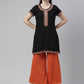 Souchii Women Orange Knitted Palazzo - Swadesiicart