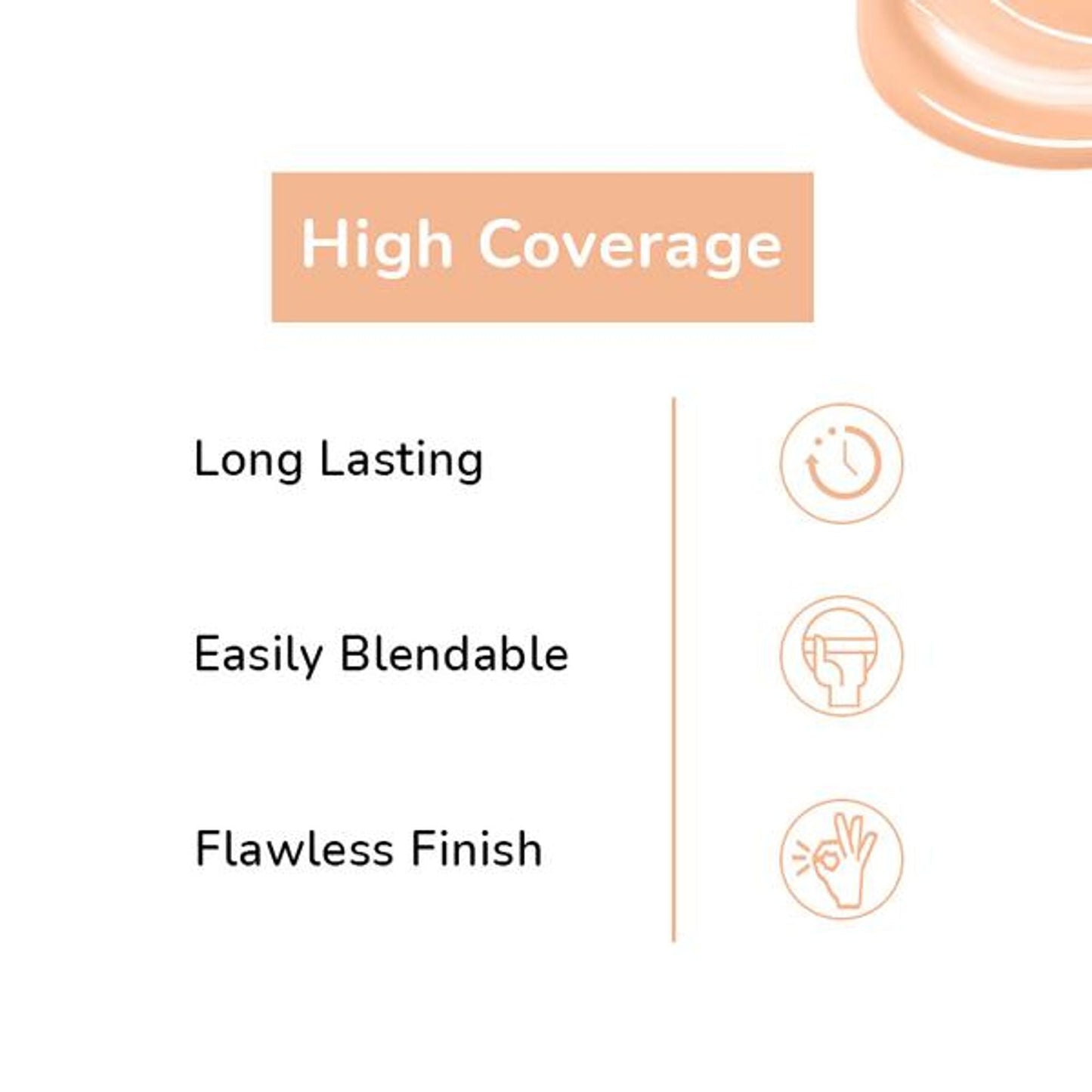 Matt Look High Coverage Waterproof Oil Free Matte SPF 25 Foundation - Natural - Swadesiicart