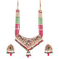 Gold-Polished Alloy Traditional Ethnic Beaded Jadau Necklace Set - The Pari - Swadesiicart