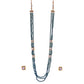 Gold-Polished Alloy Long Green Beaded Kundan Studded Classy Necklace Set - The Pari - Swadesiicart