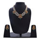 Gold-Polished Alloy Pearl Choker Set With Jadau Kundan Work Motifs - The Pari | Swadesiicart
