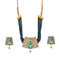 Gold-Polished Alloy Crystal Chain & American Diamond Choker Necklace - The Pari | Swadesiicart