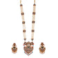 Gold-Polished Alloy Long Jadau Work Rani Haar Necklace - The Pari | Swadesiicart