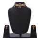 Gold-Polished Alloy Designer Peacock Choker Necklace Set - The Pari | Swadesiicart
