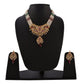 Gold-Polished Alloy Jadau Polki Studded Pearl Mala Necklace Set - The Pari - Swadesiicart