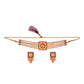 Gold-Polished Alloy Neon Square Motif Pearl Choker Necklace Set - The Pari | Swadesiicart