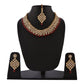 Gold-Polished Alloy Mehrron Kundan Choker Necklace Set With Maangtika - The Pari | Swadesiicart