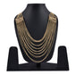 Gold-Polished Alloy Designer Brass Cluster Beads Rani Haar Necklace - The Pari | Swadesiicart