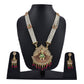 Gold-Polished Alloy Long Pearl Rani Haar With Designer Pendant - The Pari | Swadesiicart