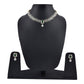 Rhodium-Plated Alloy Nagin Inspired Green Stone Ad Necklace Set - The Pari - Swadesiicart