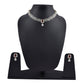 Rhodium-Plated Alloy Nagin Inspired Ruby Stone Ad Necklace Set - The Pari - Swadesiicart