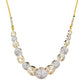 Rhodium-Plated Alloy Dual Tone Ad Neckalce With Earrings - The Pari - Swadesiicart