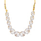 Rhodium-Plated Alloy Designer Ad Square Necklace Set - The Pari - Swadesiicart