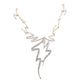 Rhodium-Plated Alloy Assymetric Designer Ad Necklace Set - The Pari - Swadesiicart