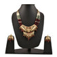 Gold-Polished Alloy Jadau Worktraditional Ethnic Beaded Necklace Set - The Pari - The Pari - Dinesh Associates