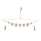 Gold-Polished Alloy Five Motif Pearl Choker Necklace - The Pari | Swadesiicart