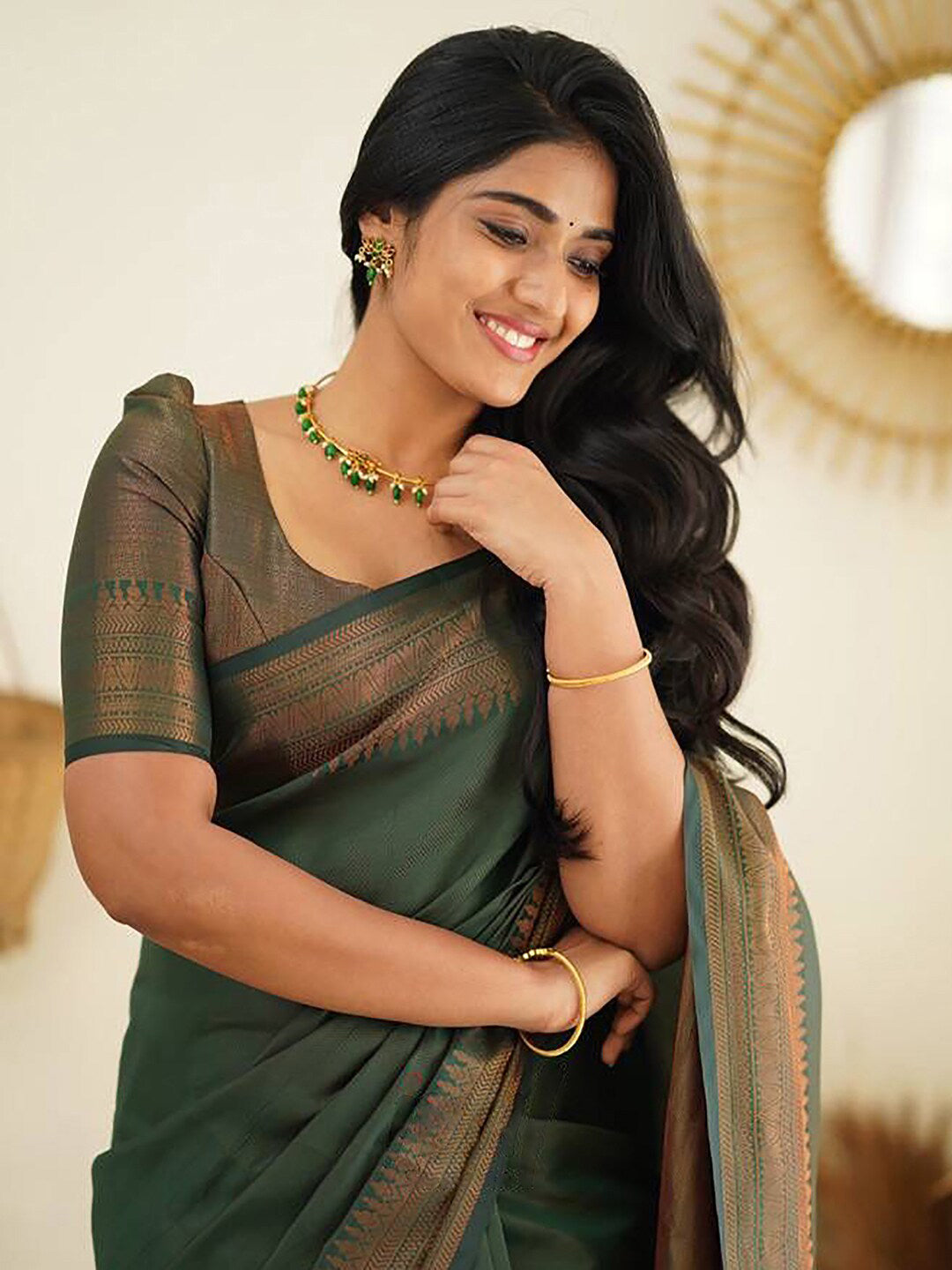 Kalini Zari Banarasi Saree | Swadesiicart