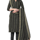 Black Cotton Jacquard Woven Unstitched Dress Material - Tanvi