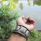 Tehzeeb Creations Women's Oxidised Bangle With Stone - Swadesiicart