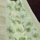 Shades of Green with Floral Design Semi Chanderi Saree By Gayathri Reddy Designer Studio | Swadesiicart