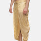 Sethukrishna Golden Embroidered Dhoti Pant For Men | Swadesiicart