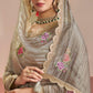 Anaita Chiku Gold Silk Suit With Embroidery & Zari Work