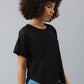 MKH Women Drop-Shoulder Sleeves Dri-FIT Sports T-shirt - Swadesiicart