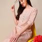 Kalini Women Woven Striped Thread Work Kurta with Trousers - Swadesiicart