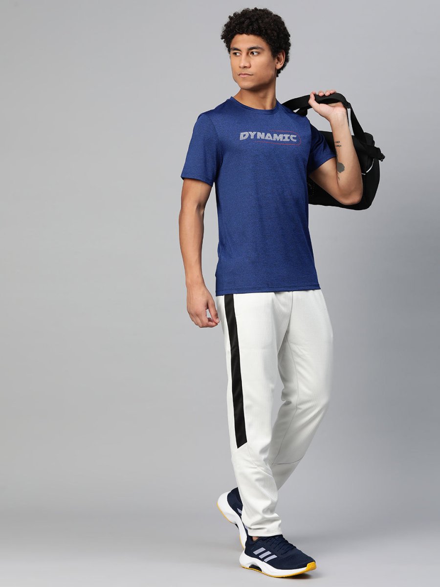 Alcis Typography Printed Anti Static Slim Fit T-shirt | Swadesiicart