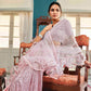 Tikhi Imli Floral Sequinned Satin Half and Half Saree | Swadesiicart