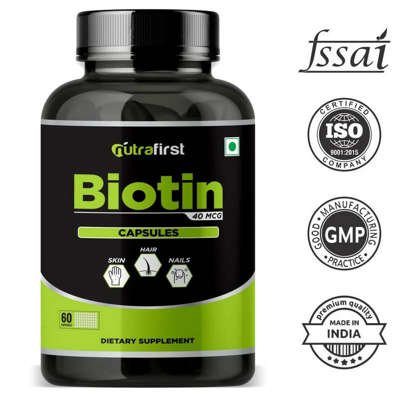 Nutrafirst Biotin Capsules - Swadesiicart