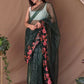 Vamsee Murari Green Super Net Saree - Swadesiicart