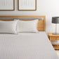KLOTTHE Abstract-Printed 300TC Fitted King Bedsheet With 2 Pillow Covers - Swadesiicart