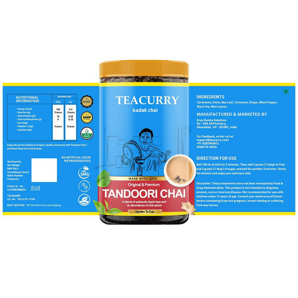 Teacurry Tandoori Chai Powder - Swadesiicart