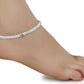 AanyaCentric Silver Plated Traditional Anklets Payal - Classic and Stylish for Women and Girls