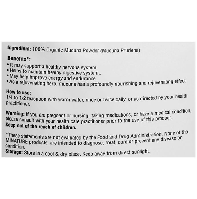 Minature Mucuna Organic Powder | Swadesiicart