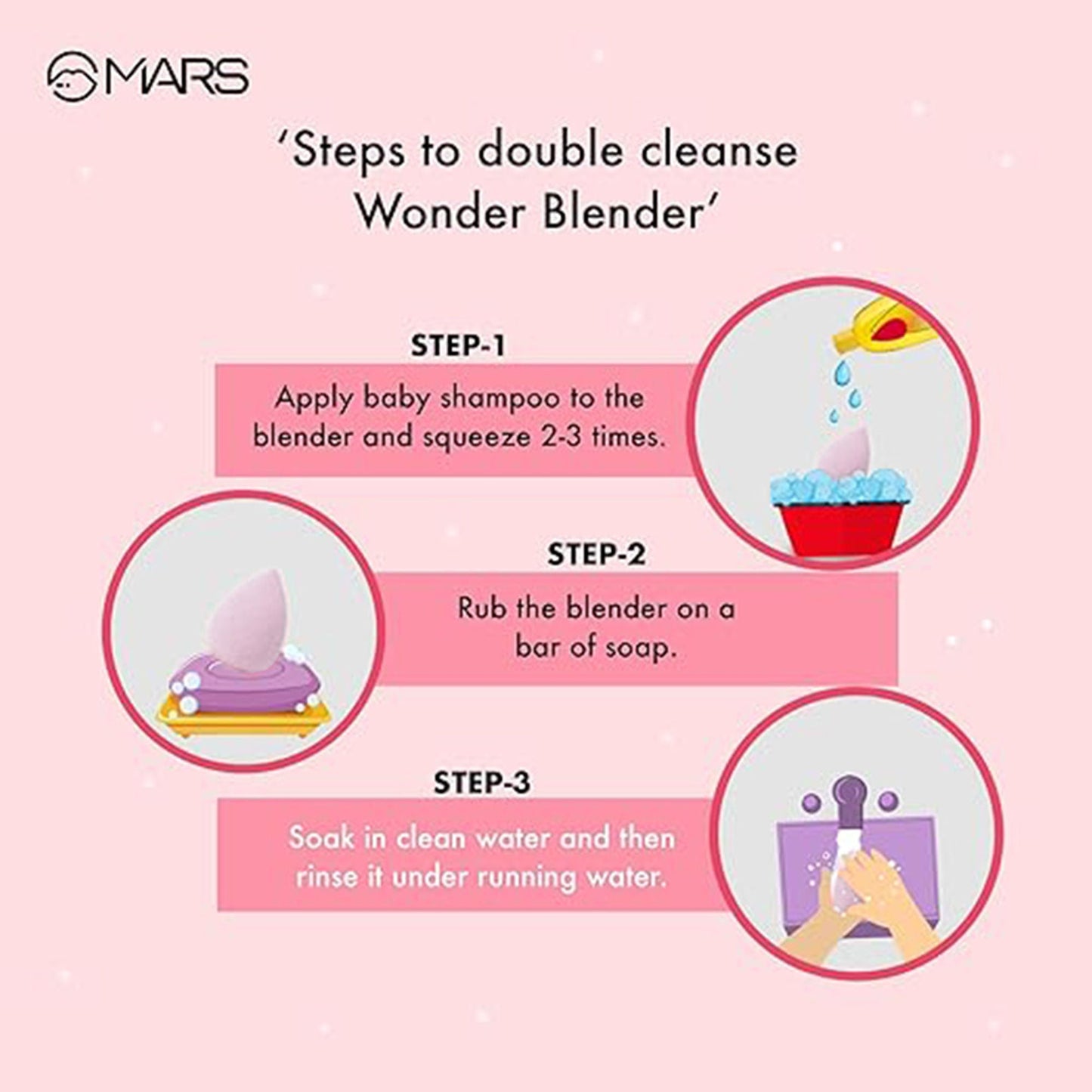 MARS Cosmetics Wonder Blender - Swadesiicart