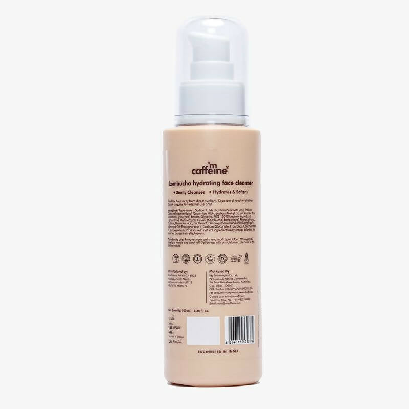 mCaffeine Kombucha Hydrating and Antioxidant-Rich Face Cleanser - Swadesiicart