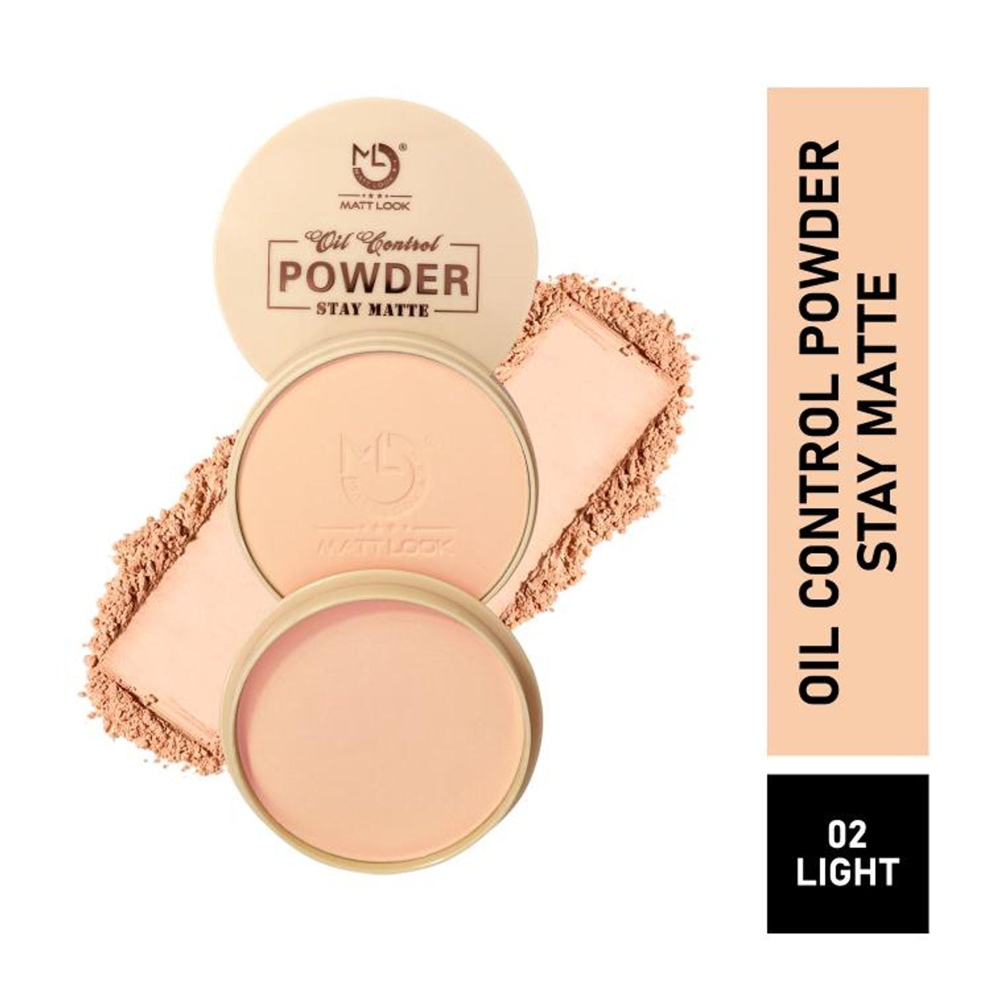 Matt Look CC Oil Control Stay Matte Powder - Light - Swadesiicart