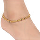 AanyaCentric Gold-Polished Traditional Anklets Payal - Classic and Stylish for Women and Girls