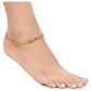 AanyaCentric Gold-Polished Traditional Anklets Payal - Classic and Stylish for Women and Girls