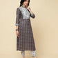 Designer Stylish Pink Cotton Blend Stitched Suit With Dupatta - Tanisha | Swadesiicart