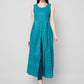 Kalini Women Turquoise Blue Ethnic Motifs High-Slit Kurta - Swadesiicart
