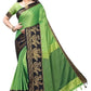 Vamika Banarasi Jacquard Weaving Green Saree (DHONI GREEN) | Swadesiicart
